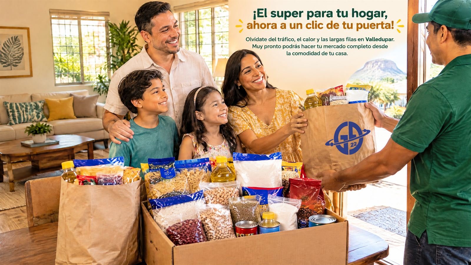 El super para tu hogar, ahora a un clic de tu puerta. Muy pronto podrás hacer tu mercado completo desde la comodidad de tu casa.