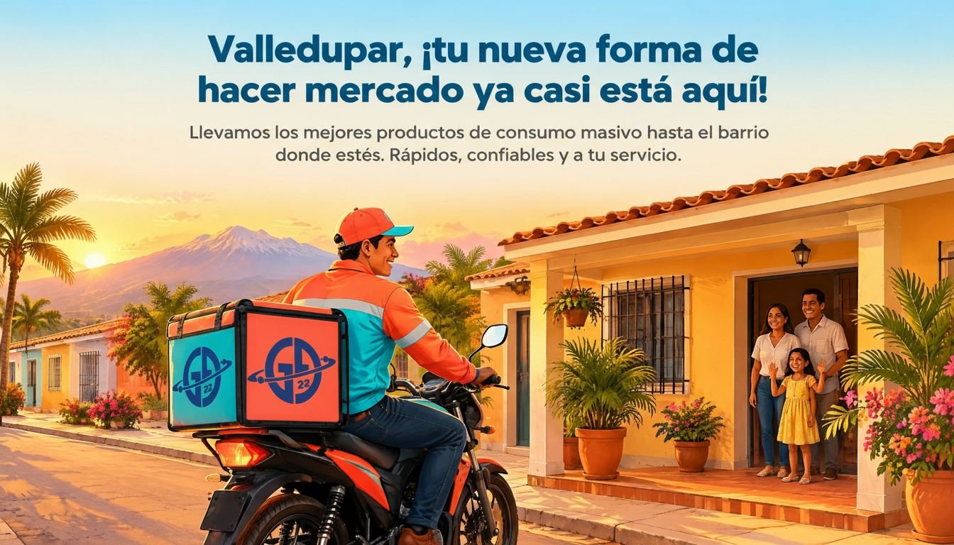 Valledupar, tu nueva forma de hacer mercado ya casi está aquí. Llevamos los mejores productos hasta el barrio donde estés.